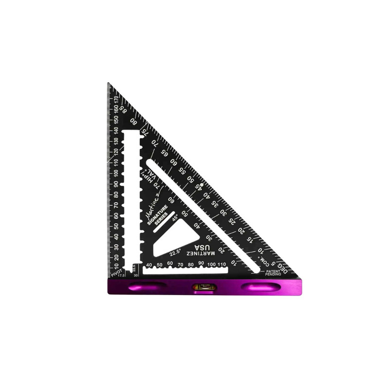 Martinez MTZ-4346_PU Aluminum Rapid Square Purple- Metric/Millimeter