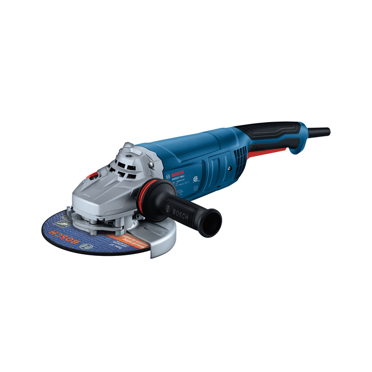 Bosch BOS-GWS22-180J 7in Large Angle Grinder 15 Amp with Lock-On Trigger Switch