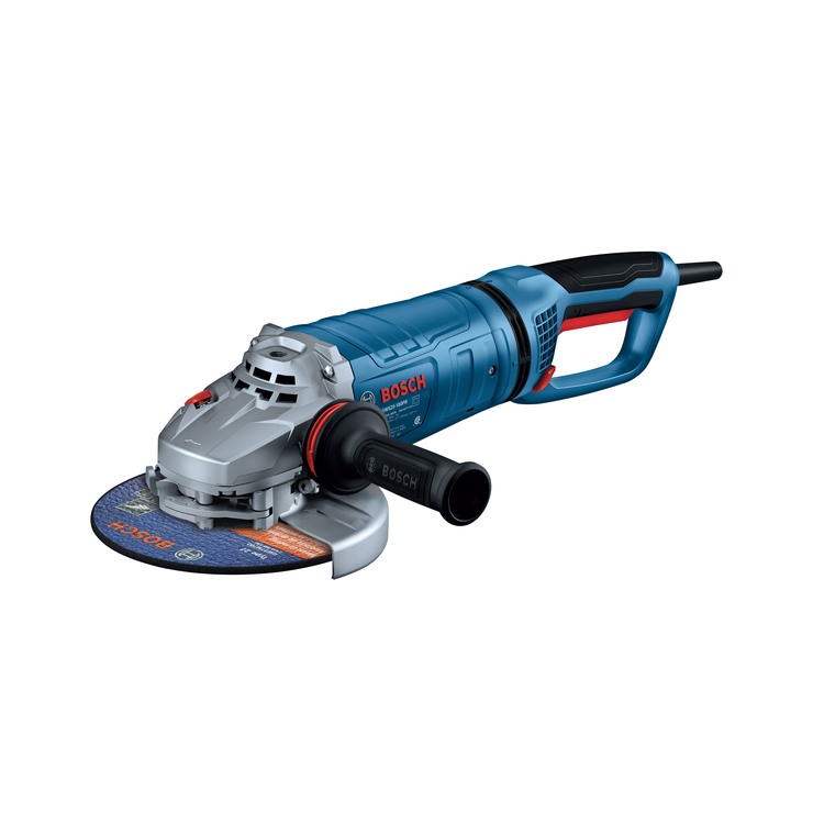 Bosch BOS-GWS25-180PR 7in Large Angle Grinder 15 Amp No Lock-On Trigger Switch with Rotatable Main Handle