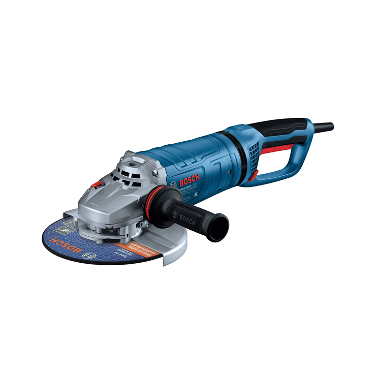 Bosch BOS-GWS25-230JR 9in Large Angle Grinder 15 Amp with Lock-On Trigger Switch and Rotatable Main Handle