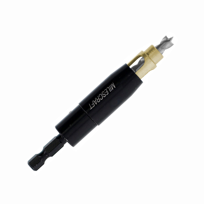 Milescraft MILE-2313 1/4in ShelfPin Bit Self-Centering Brad Point Drill Bit