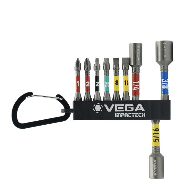 Vega VEGA-TELECS9 Impactech Electrician Carabiner Set 9-Piece