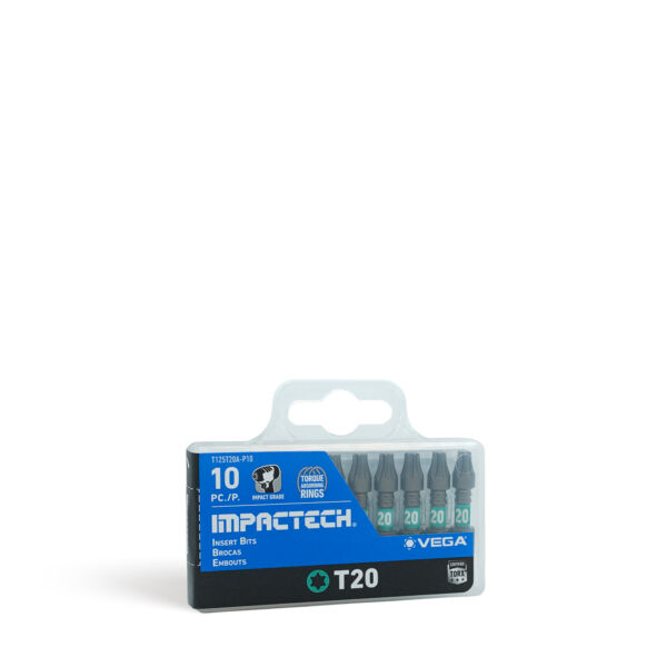 Vega VEGA-T125T20A-P10 T125T20A-P10 Impactech TORX T20 Insert Bit 1in Single