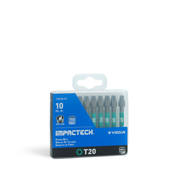 Vega VEGA-T150T20A-P10 Impactech TORX T20 Power Bit 2in 10-Pack
