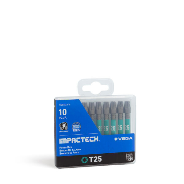 Vega VEGA-T150T25A-P10 Impactech TORX T25 Power Bit 2in 10-Pack