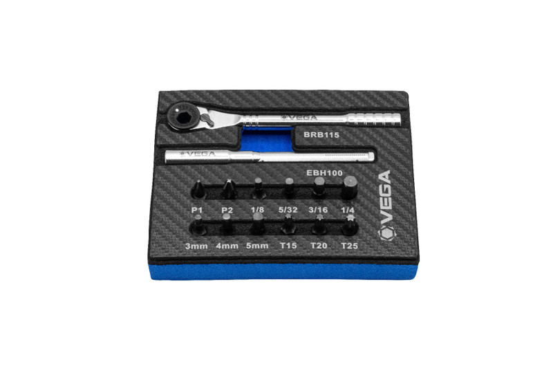 Vega VEGA-BRE14 Dual Drive Magnetic Bit Ratchet Set, 14-Piece