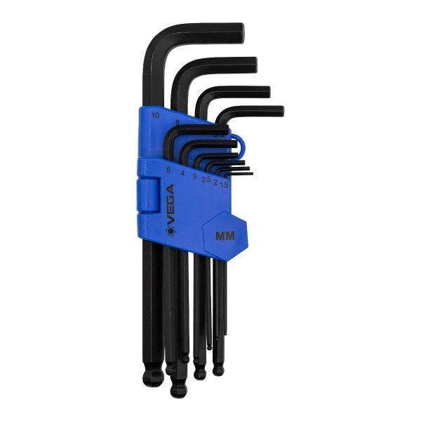 Vega VEGA-HBL10AM HBL10AM Ball-End Hex L-Key Set Metric 10-Piece