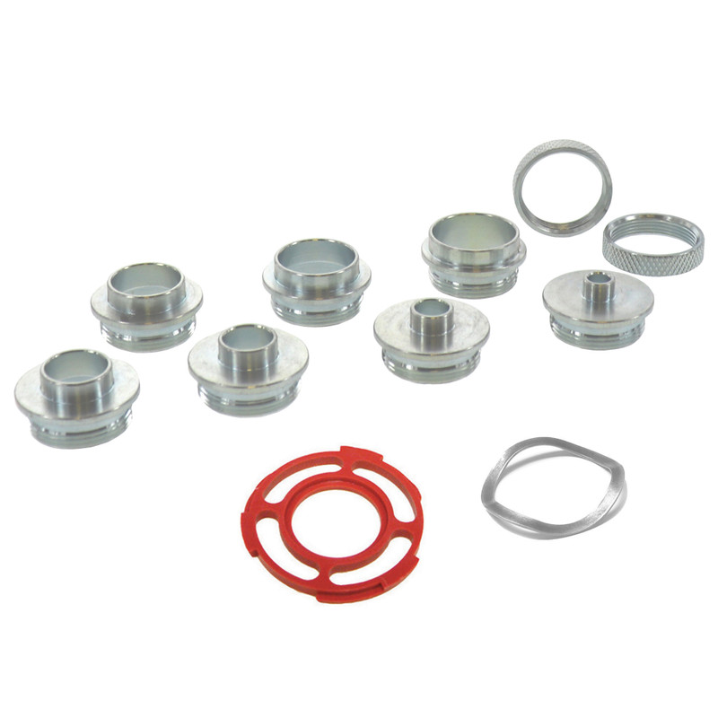 Milescraft MILE-1228 Metal Bushing Set Imperial Router Template Guide Bushing Set 7-Piece