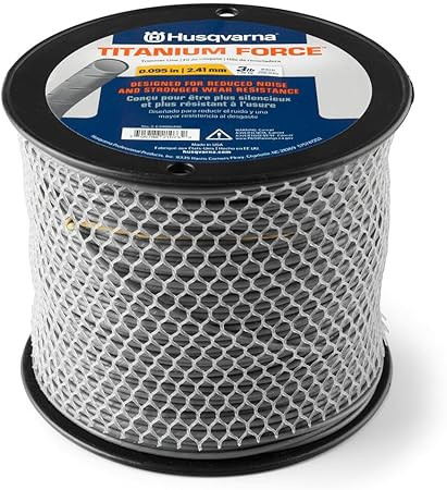 Husqvarna HUSQ-639005109 Titanium Force Trimmer Line, .095in, 5lb Spool, 1427ft