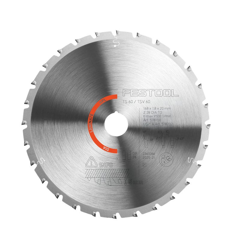 Festool FES-578702 DIA 168x1,8x20 F/FA28 Diamond Saw Blade for FA 90