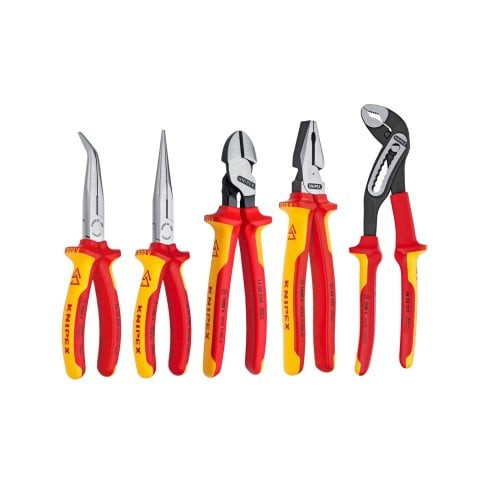 Knipex KNIP-9K0080142US 5-Piece 1000V Insulated Pliers Set
