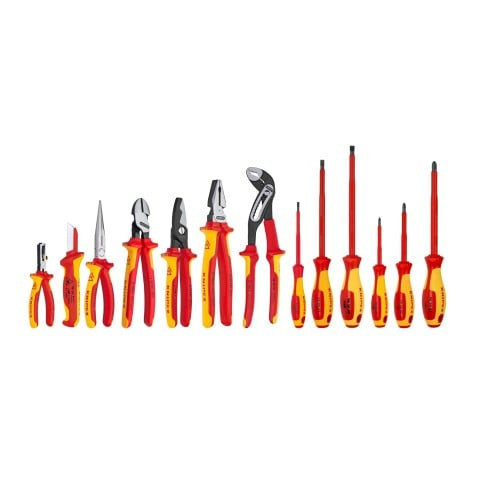 Knipex KNIP-9K008003US 13-Piece 1000V Insulated Electricians Tool Set in Pouch
