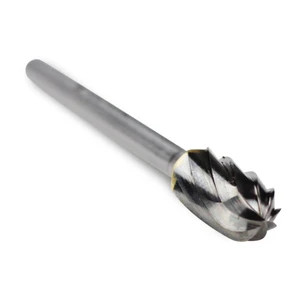 Champion CHAMP-USC5-L6-IPAC USC5-L6 Double Cut Cylinder Radius End Carbide Bur Uncoated 6in Long 1/2in x 1in