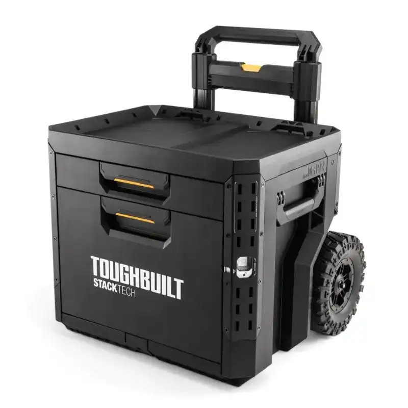 ToughBuilt TB-B1-D-R92 StackTech Rolling 2-Drawer Locking Box