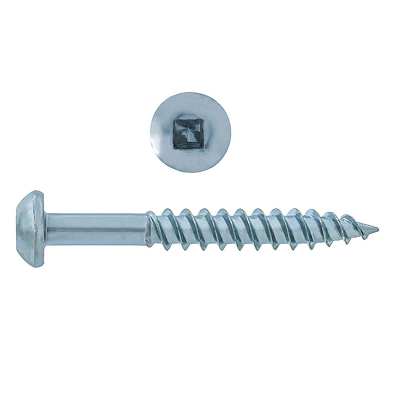 Hillman PAU-12806-XX Round Head TB Square Zinc Wood Screw12, 100-Pieces