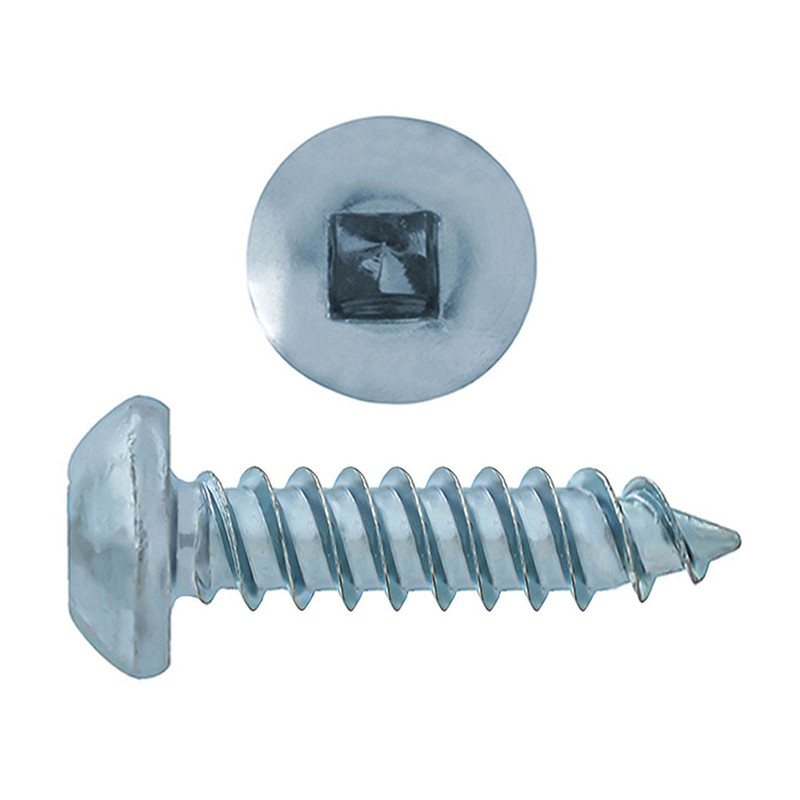 Hillman PAU-12805-XX Round Head TB Square Zinc Wood Screw 10, 100-Pieces