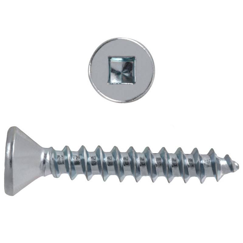 Hillman PAU-12827-XX JAR Square Flat Head Zinc Wood Screw 8, 250-Pieces