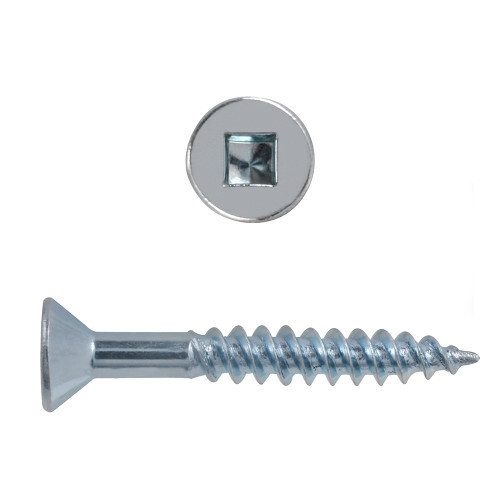 Hillman PAU-12827HDZinc-XX JAR Square Flat Head Zinc Wood Screw 8, 250-Pieces