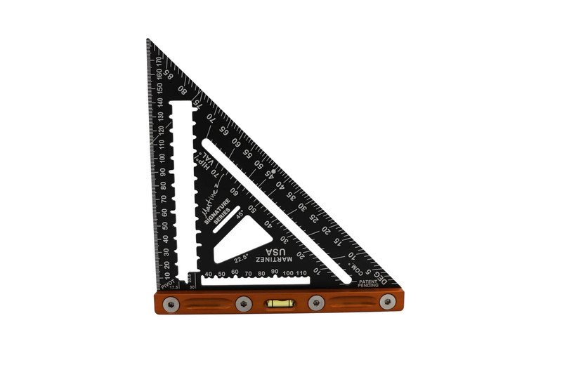 Martinez MTZ-4346_OG Aluminum Rapid Square Orange- Metric/Millimeter