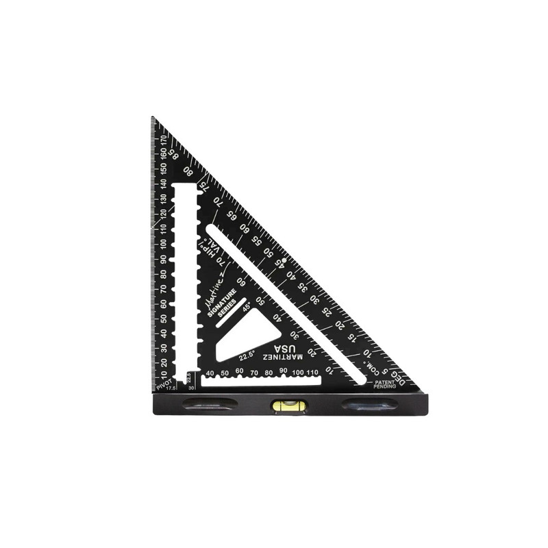 Martinez MTZ-4346_BK Aluminum Rapid Square Black- Metric/Millimeter