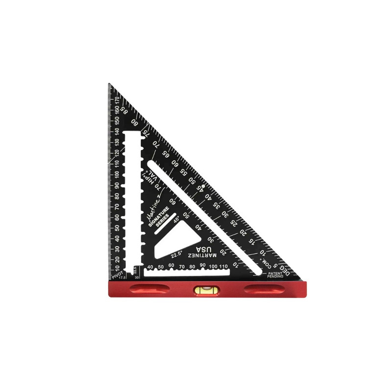 Martinez MTZ-4346_RD Aluminum Rapid Square Red- Metric/Millimeter