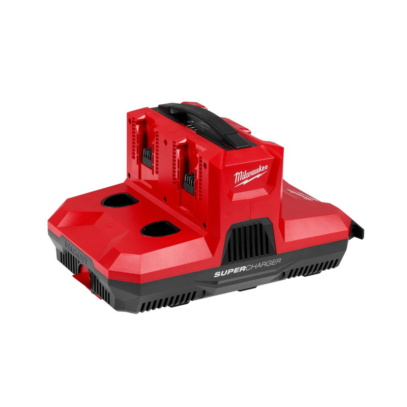 Milwaukee MIL-48-59-1818 M18 and M12 Four Bay Simultaneous Super Charger with PACKOUT Compatibility