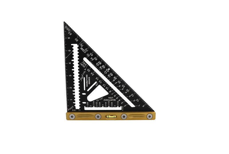 Martinez MTZ-4345_GL Aluminum Rapid Square Gold- Imperial/Inch