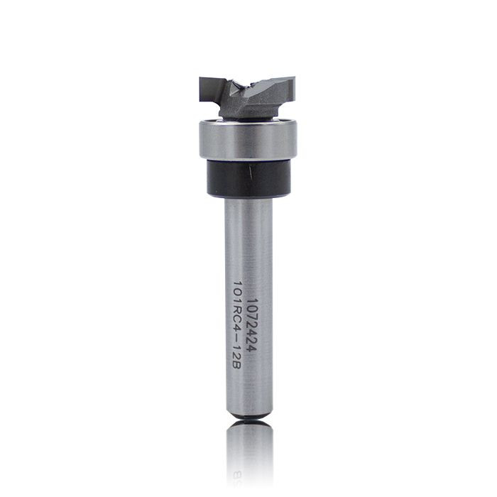 Dimar DIM-101RC4-12B Carbide Tipped Flush Trim Template Bit, 1/2in Dia, 2 Flutes, 1/4in Shank