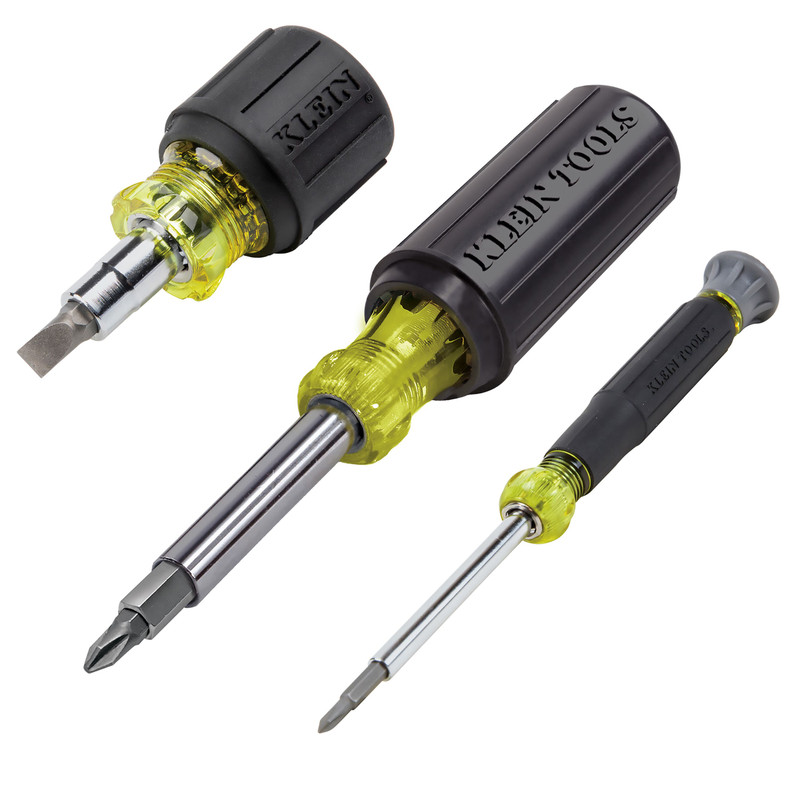 Klein KLE-32500SDKIT Multi-Bit Screwdriver and Nut Driver Set, 3-Piece