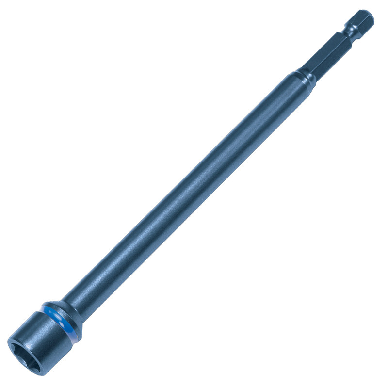 Malco MAL-MSHXL38IS GOBLUE Extra Long Impact Spring-Loaded Magnetic Hex Driver 3/8in 6in Shaft