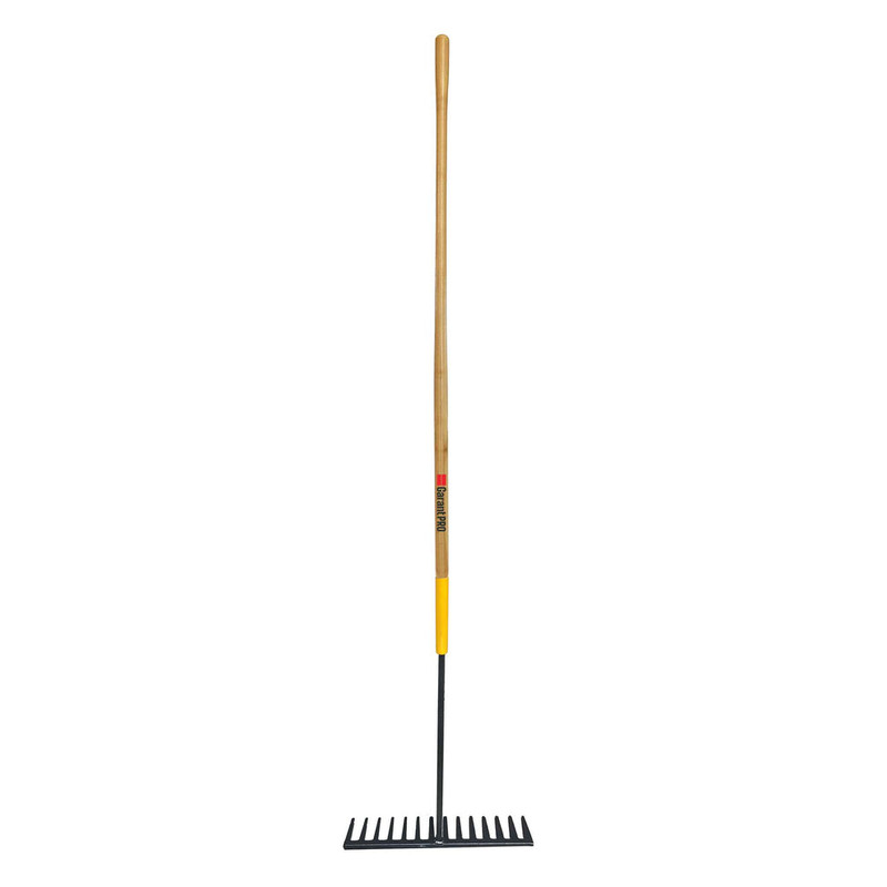 Garant GRA-GAR14 Steel Asphalt Rake 14-Tine with Wood Handle