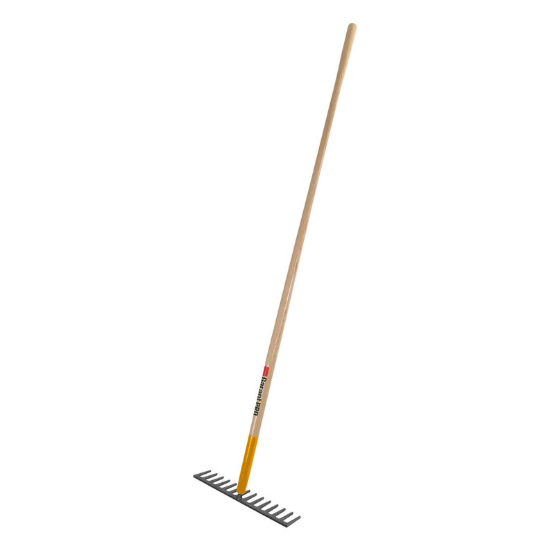 Garant GRA-GRR14 Pro Road Rake 14-Tine 66in Wood Handle
