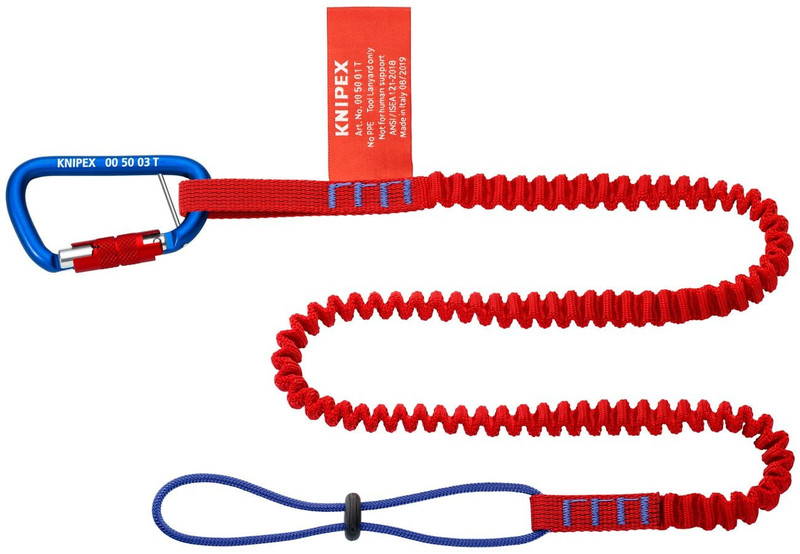 Knipex KNIP-005005TBKA 38in Tool Tethering Lanyard with Captive Eye Carabiner
