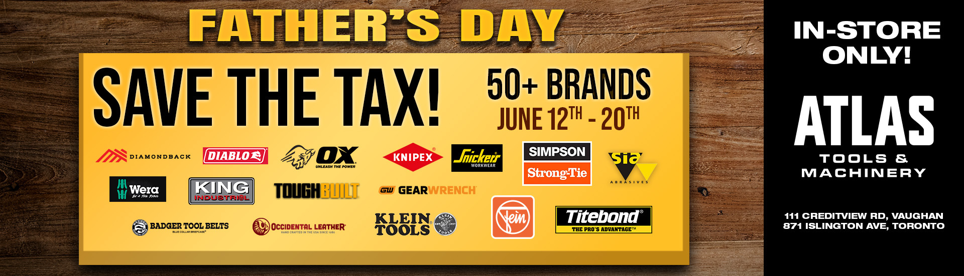Save The Tax Father's Day Event 2026