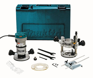 Makita MAK-RF1101KIT 11.0A 2-1/4HP Fixed + Plunge Base Router Kit