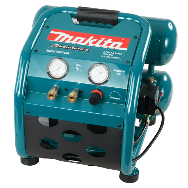 Makita MAK-MAC2400 4.2gal 4.2CFM Oil-Lubricated Compressor