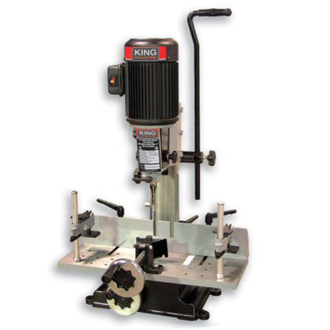 King Industrial KING-MA-1050ST  5/8in Hollow Chisel Mortiser with Tilting Head