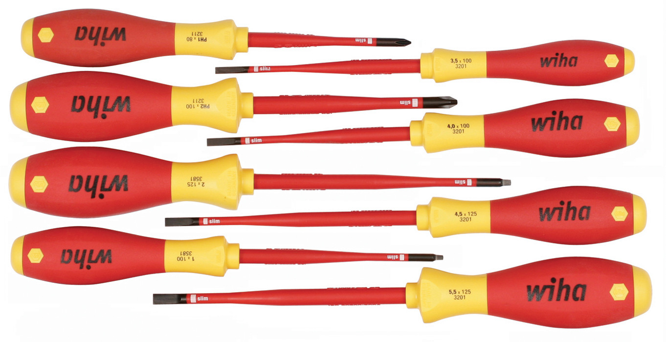 Wiha Tools WIHA-32197  8pc Slimline Insulated Screwdriver Set