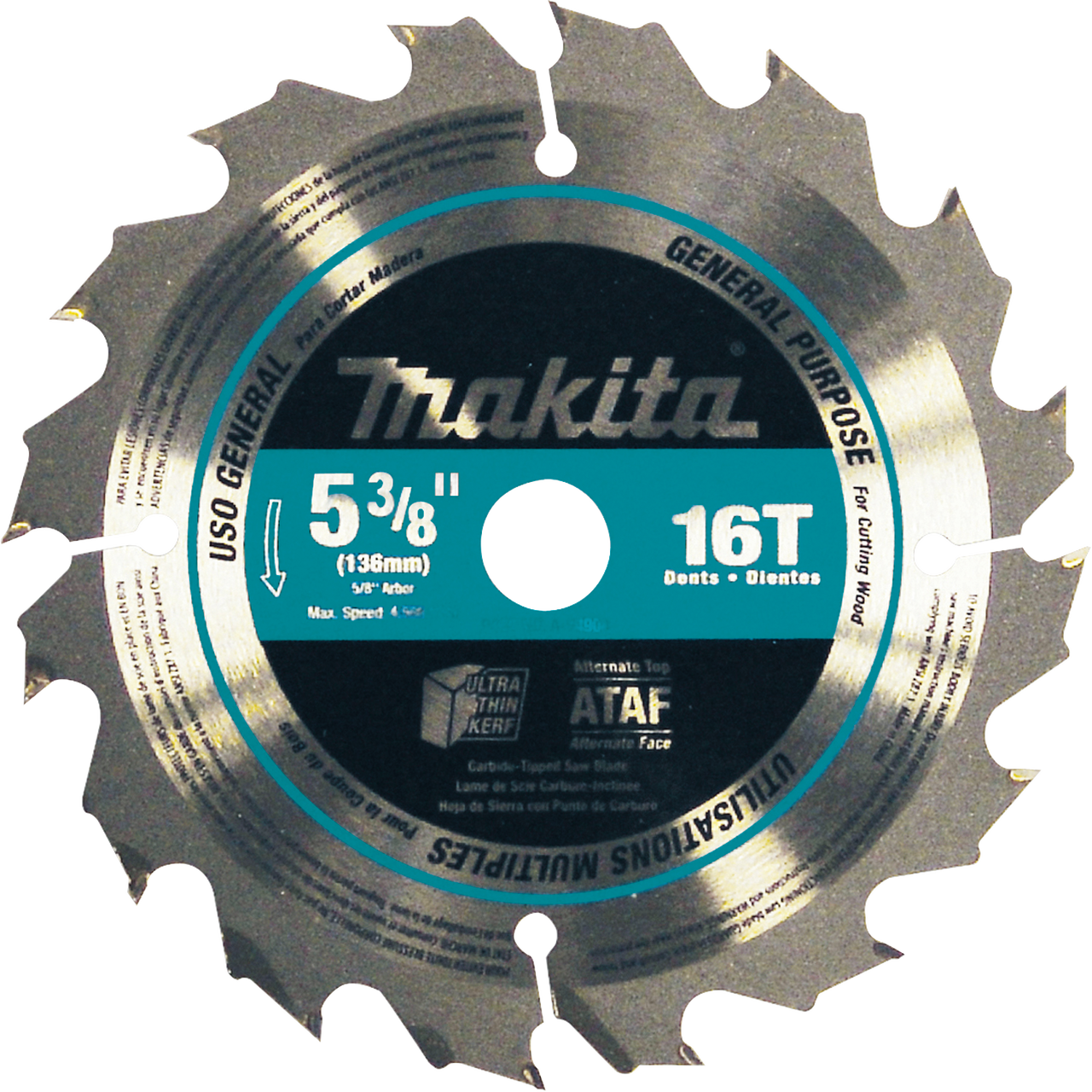 Makita MAK-A-94904 5-3/8in x 16T Carbide Blade