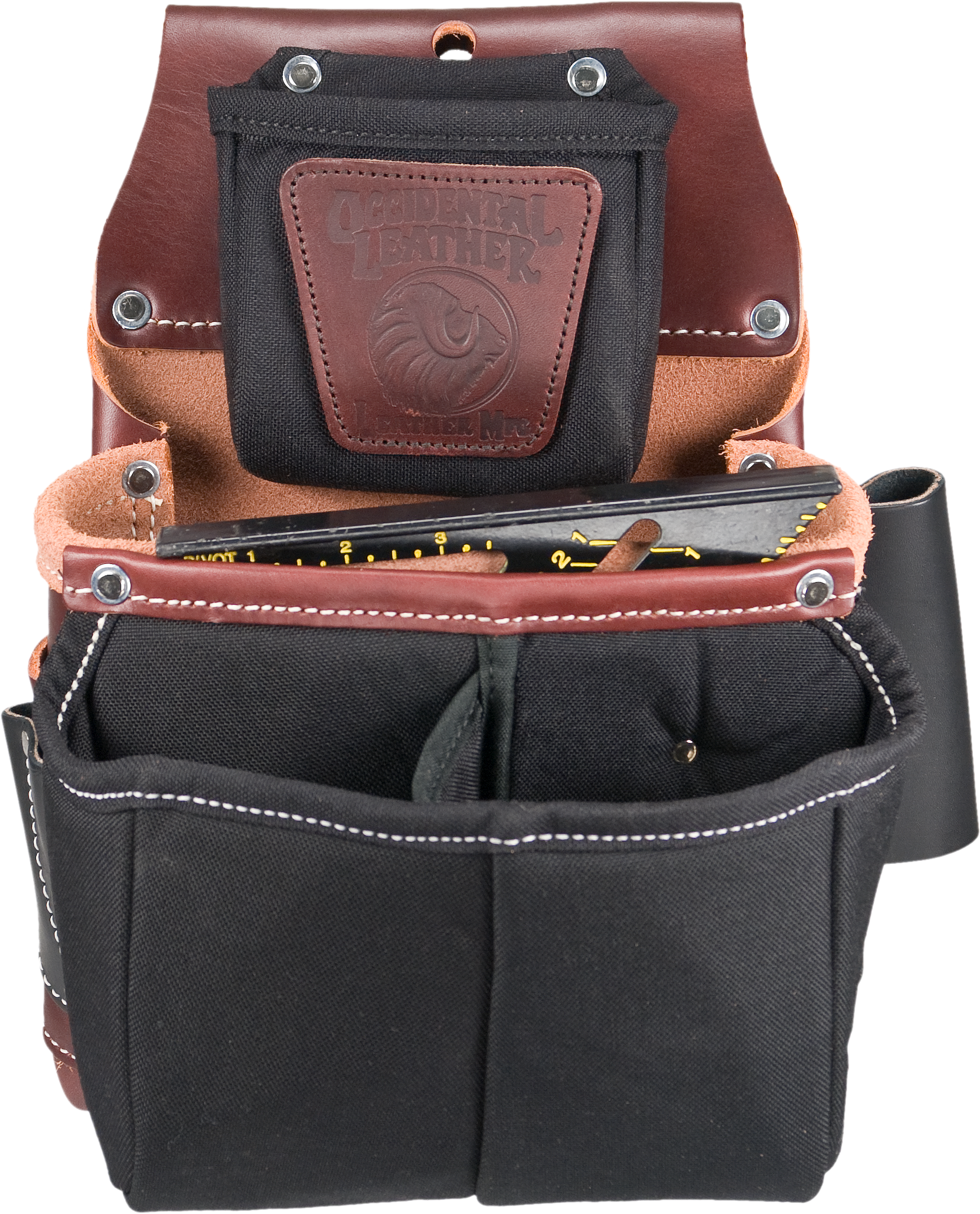 Occidental Leather OCC-5564  Belt-Worn Fastener Bag with Divided Nylon DB