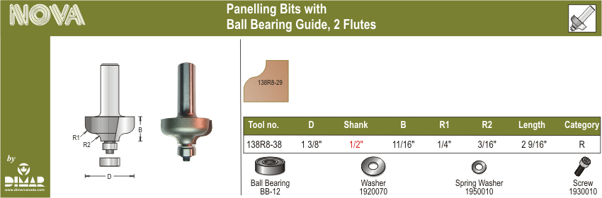 Dimar DIM-138R8-38 Panelling (F) BB