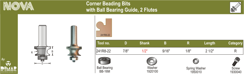 Dimar DIM-241R8-22 Corner Beading