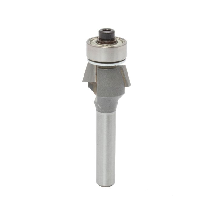 Dimar DIM-102RB-15 5/8in Dia, Carbide Tipped, Bevel Trim Bits with Ball Bearing, 2 Flutes, 1/4in Shank, 2 1/8in Length