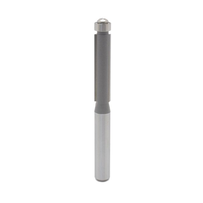 Dimar DIM-101R38-2 3/8in Dia Carbide Tipped Flush Trim Bit with Ball Bearing 2 Flutes 1/4in Shank 2-1/4in Length