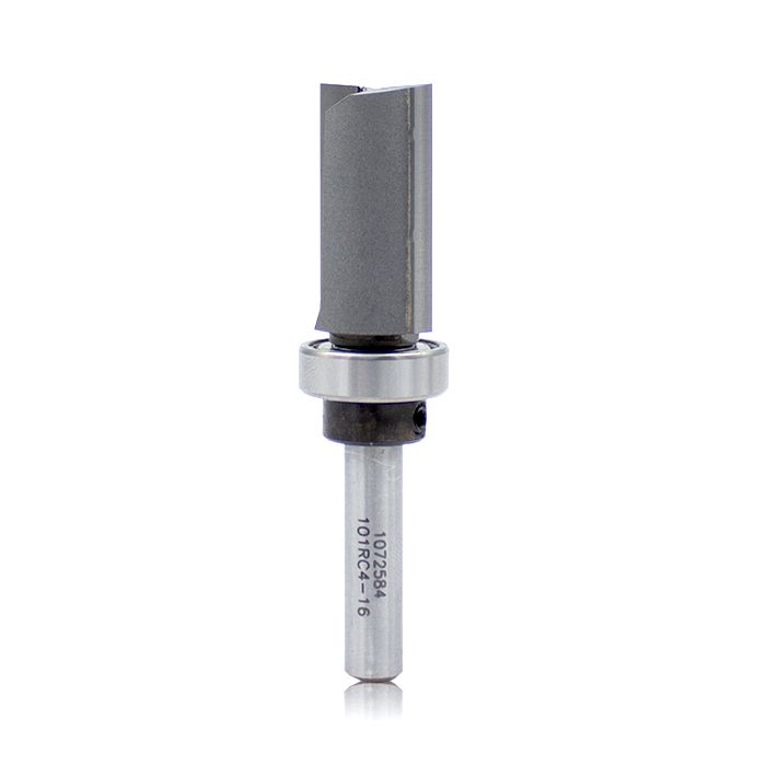 Dimar DIM-101RC4-16 5/8in Dia Carbide Tipped Template Bit Centre Ball Bearing 2 Flute 1/4in Shank