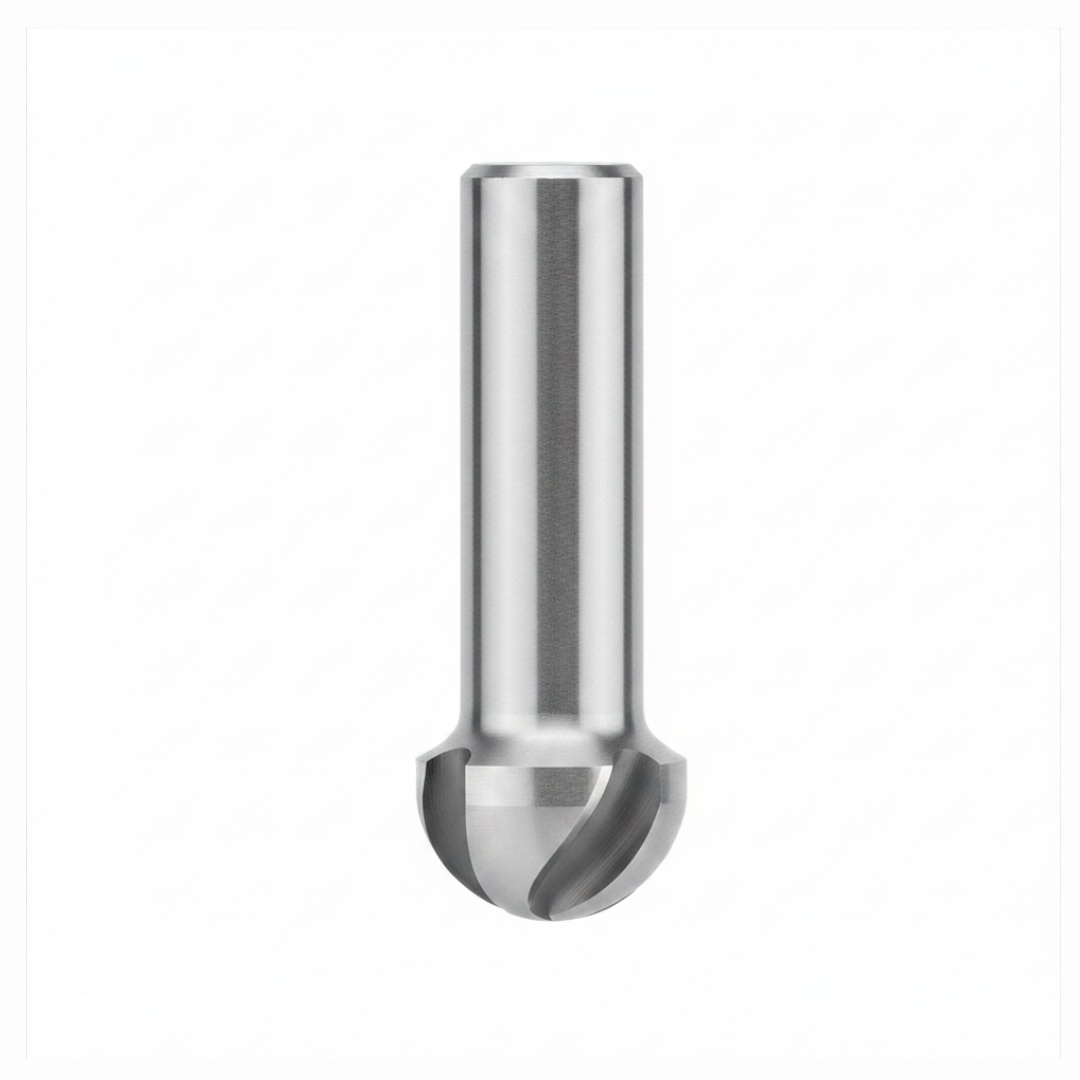 Dimar DIM-106R8-10 3/4in Dia Carbide Tipped Core Box Bit 3/8in Radius 2 Flute 1/2in Shank 2in Length