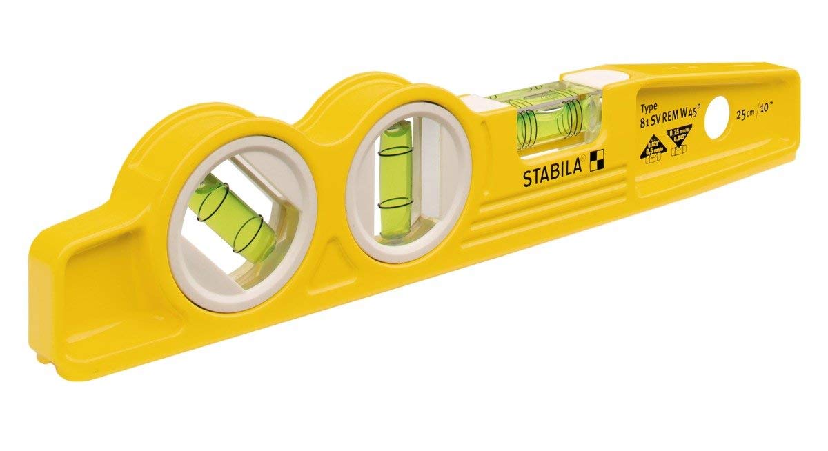 Stabila STAB-25245 10in Magnetic Torpedo Level With 45 Degree Vial and V Groove Base
