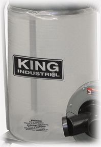 King Industrial KING-KDCB-5 Clear Plastic Bottom Dust Bag