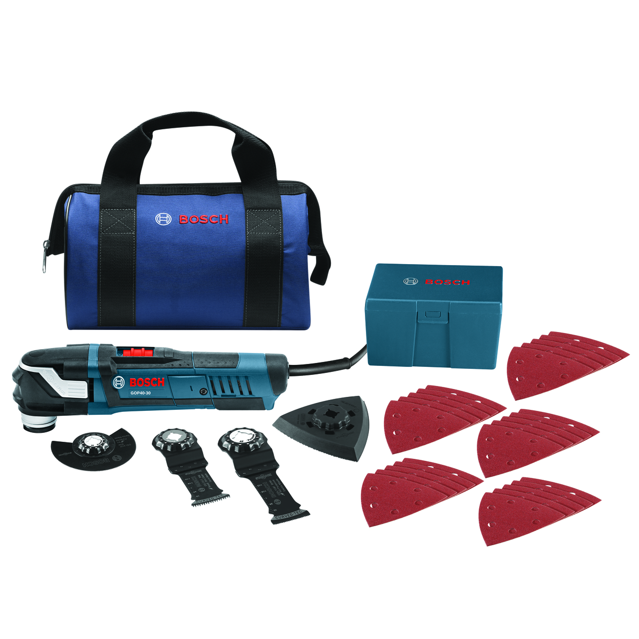 Bosch BOS-GOP40-30B  StarlockPlus Oscillating Multi-Tool Kit with Snap-In Blade Attachment