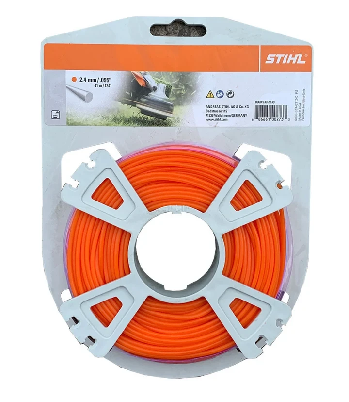 STIHL STIHL-00009302339 Premium Round Trimmer Line .095in Anti Weld 1/2lb Pack Orange